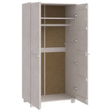 Wardrobe "HAMAR" White 89x50x180 cm Solid Wood Pine