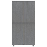 Wardrobe "HAMAR" Dark Grey 89x50x180 cm Solid Wood Pine