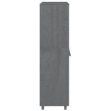 Wardrobe "HAMAR" Dark Grey 89x50x180 cm Solid Wood Pine
