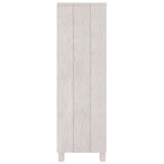 Book Cabinet "HAMAR" White 85x35x112 cm Solid Wood Pine