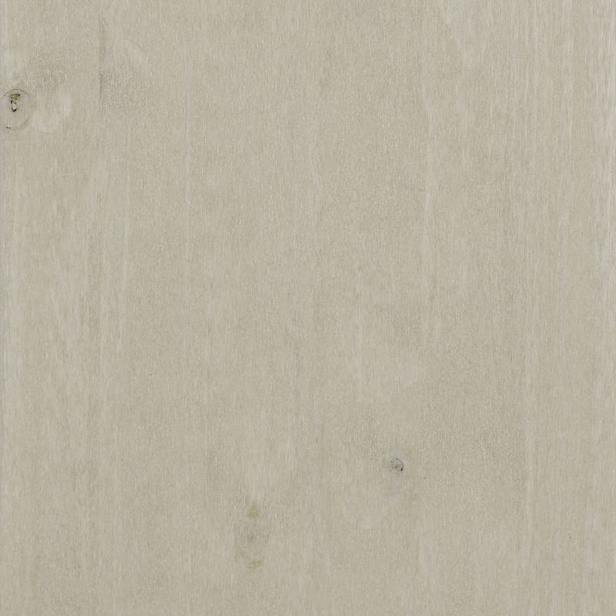Book Cabinet "HAMAR" White 85x35x112 cm Solid Wood Pine