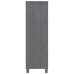 Book Cabinet "HAMAR" Dark Grey 85x35x112 cm Solid Wood Pine