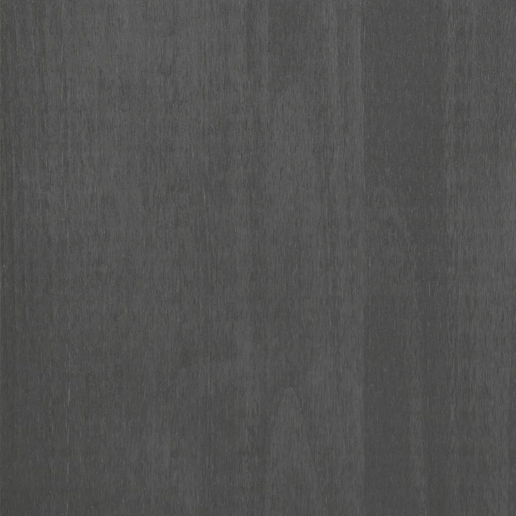 Book Cabinet "HAMAR" Dark Grey 85x35x112 cm Solid Wood Pine