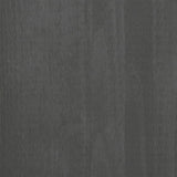 Highboard "HAMAR" Dark Grey 60x35x180 cm Solid Wood Pine