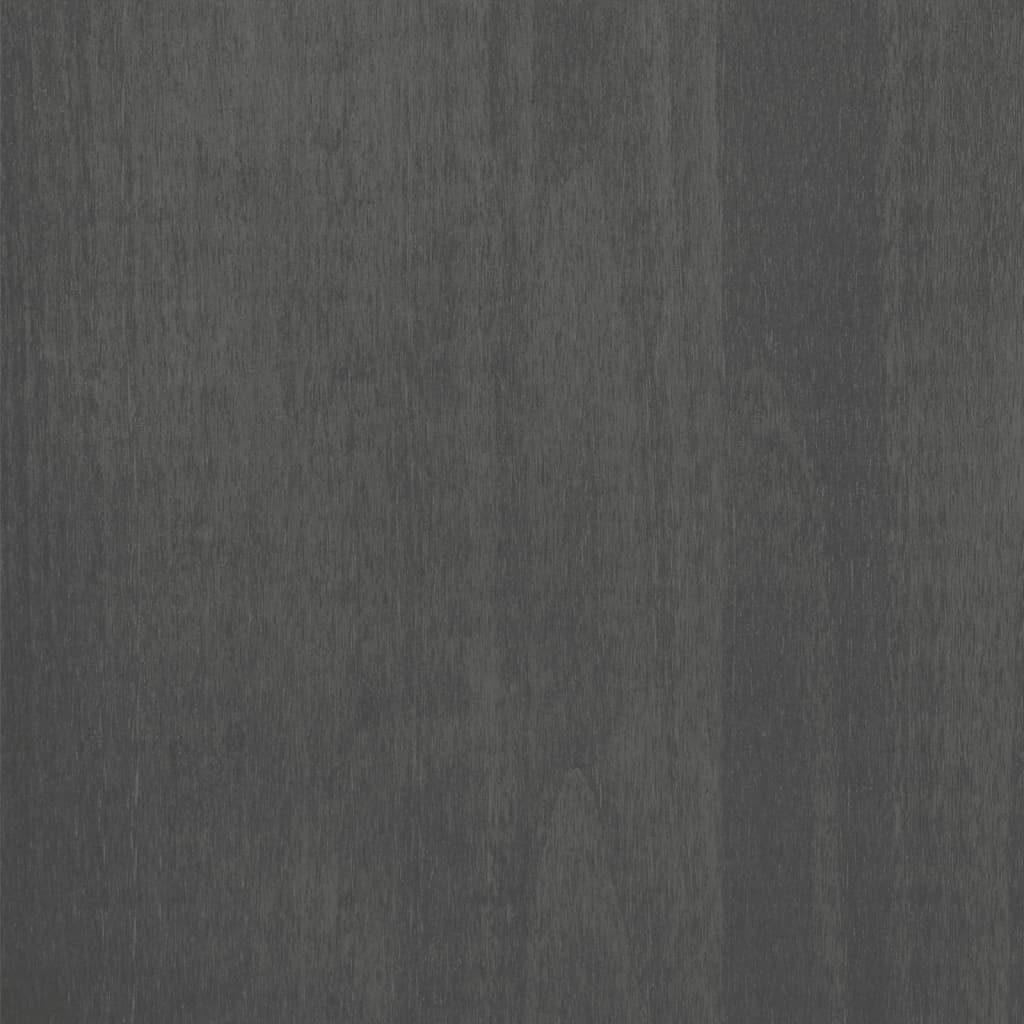 Sideboard "HAMAR" Dark Grey 85x35x80 cm Solid Wood Pine