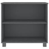 Sideboard "HAMAR" Dark Grey 85x35x80 cm Solid Wood Pine