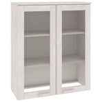 Top for Highboard"HAMAR" White 85x35x100 cm Solid Wood Pine
