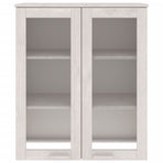 Top for Highboard"HAMAR" White 85x35x100 cm Solid Wood Pine