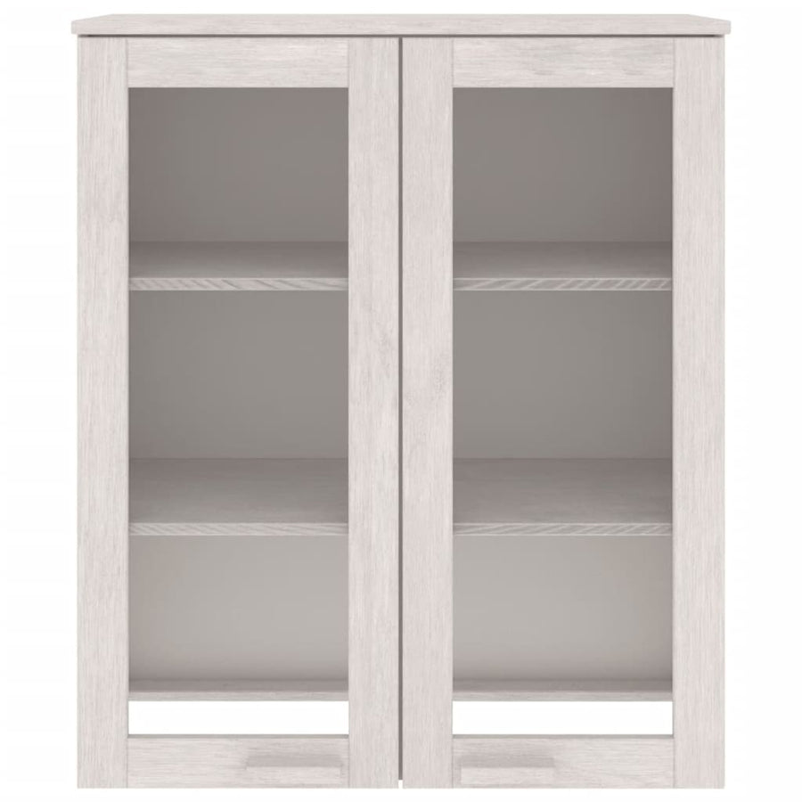 Top for Highboard"HAMAR" White 85x35x100 cm Solid Wood Pine