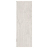 Top for Highboard"HAMAR" White 85x35x100 cm Solid Wood Pine