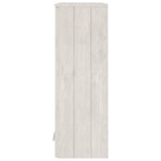 Top for Highboard"HAMAR" White 85x35x100 cm Solid Wood Pine