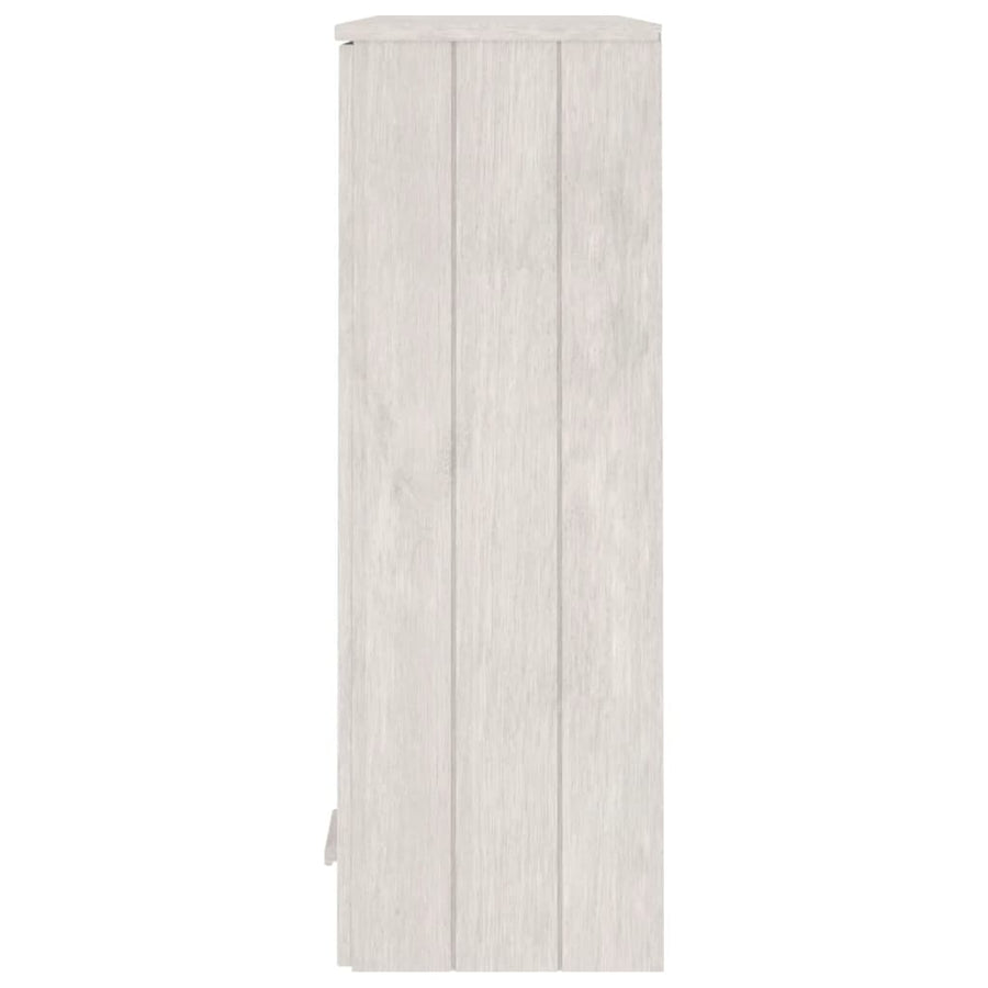 Top for Highboard"HAMAR" White 85x35x100 cm Solid Wood Pine