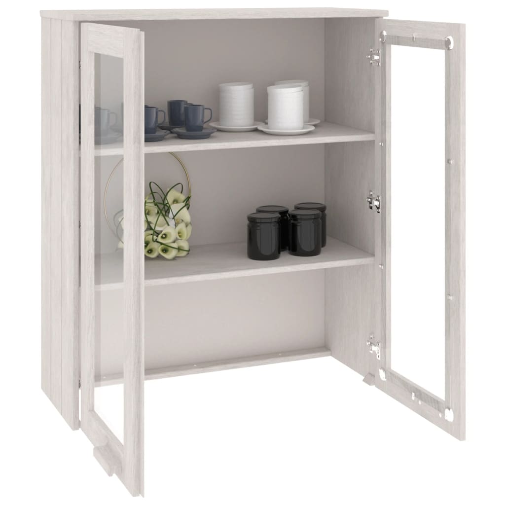 Top for Highboard"HAMAR" White 85x35x100 cm Solid Wood Pine