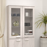 Top for Highboard"HAMAR" White 85x35x100 cm Solid Wood Pine
