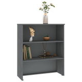 Top for Highboard"HAMAR" Dark Grey 85x35x100cm Solid Wood Pine