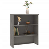 Top for Highboard"HAMAR" Light Grey 85x35x100cm Solid Wood Pine