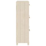 Shoe Cabinet "HAMAR" Honey Brown 59.5x35x117 cm Solid Wood Pine