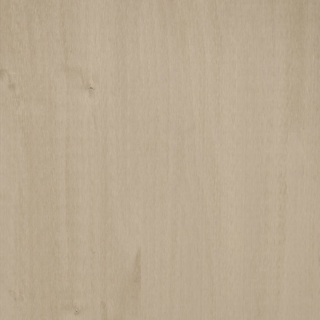 Shoe Cabinet "HAMAR" Honey Brown 59.5x35x117 cm Solid Wood Pine