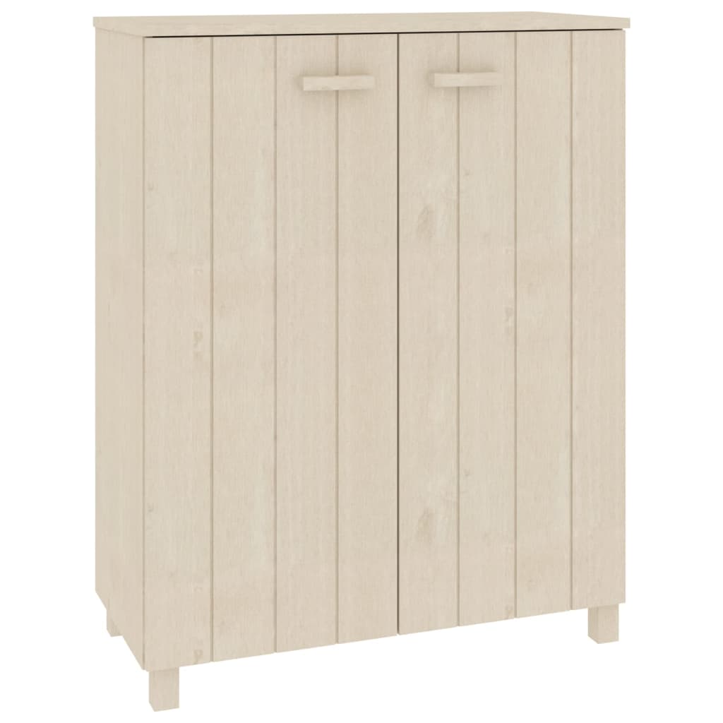 Shoe Cabinet "HAMAR" Honey Brown 85x40x108 cm Solid Wood Pine