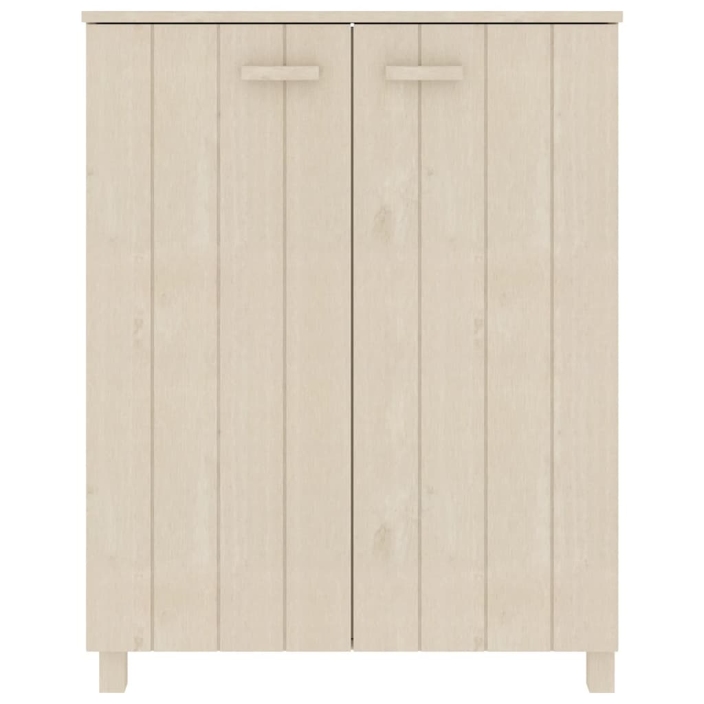 Shoe Cabinet "HAMAR" Honey Brown 85x40x108 cm Solid Wood Pine