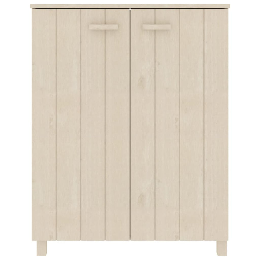Shoe Cabinet "HAMAR" Honey Brown 85x40x108 cm Solid Wood Pine