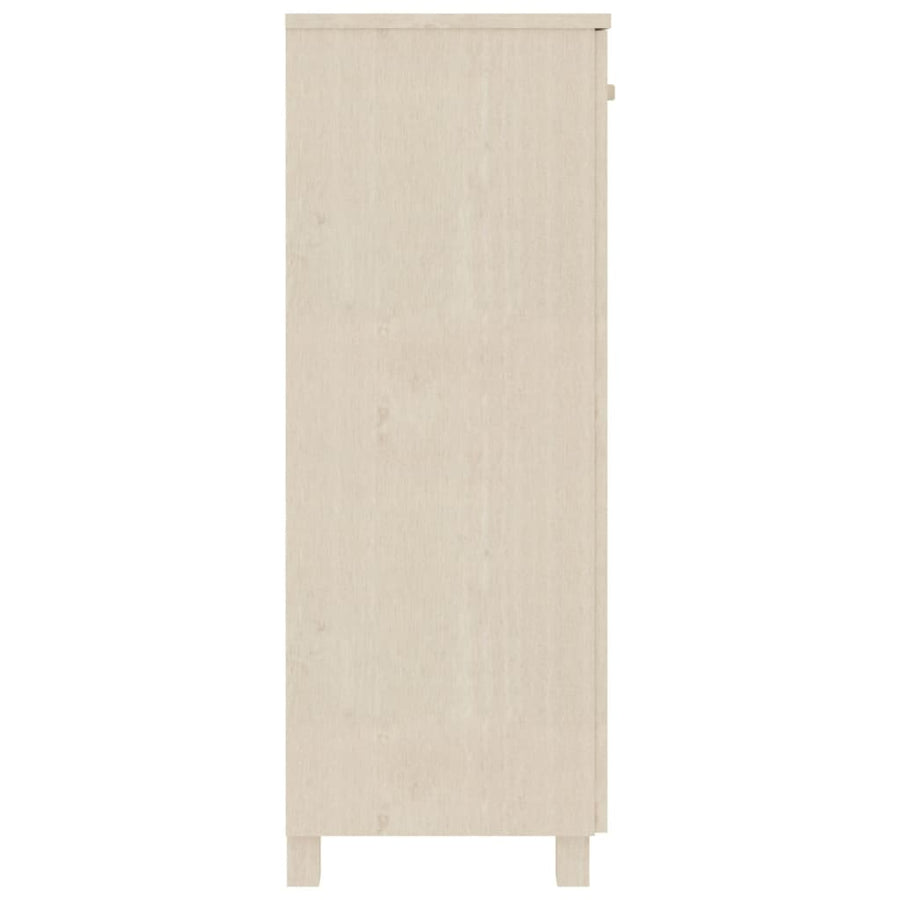 Shoe Cabinet "HAMAR" Honey Brown 85x40x108 cm Solid Wood Pine