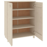 Shoe Cabinet "HAMAR" Honey Brown 85x40x108 cm Solid Wood Pine