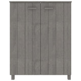 Shoe Cabinet "HAMAR" Light Grey 85x40x108 cm Solid Wood Pine