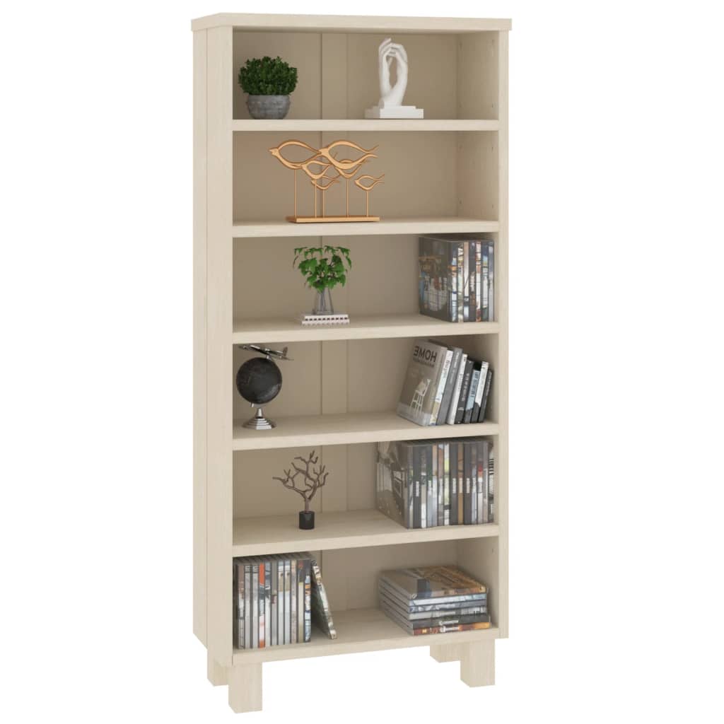 CD Cabinet "HAMAR" Honey Brown 45x18x100 cm Solid Wood Pine