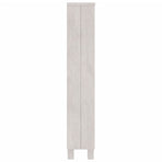 CD Cabinet "HAMAR" White 45x18x100 cm Solid Wood Pine