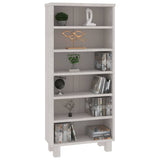 CD Cabinet "HAMAR" White 45x18x100 cm Solid Wood Pine