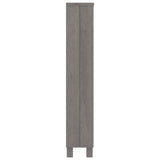 CD Cabinet "HAMAR" Light Grey 45x18x100 cm Solid Wood Pine