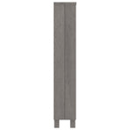 CD Cabinet "HAMAR" Light Grey 45x18x100 cm Solid Wood Pine