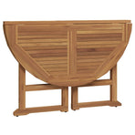 5 Piece Folding Outdoor Dining Set Solid Wood Teak