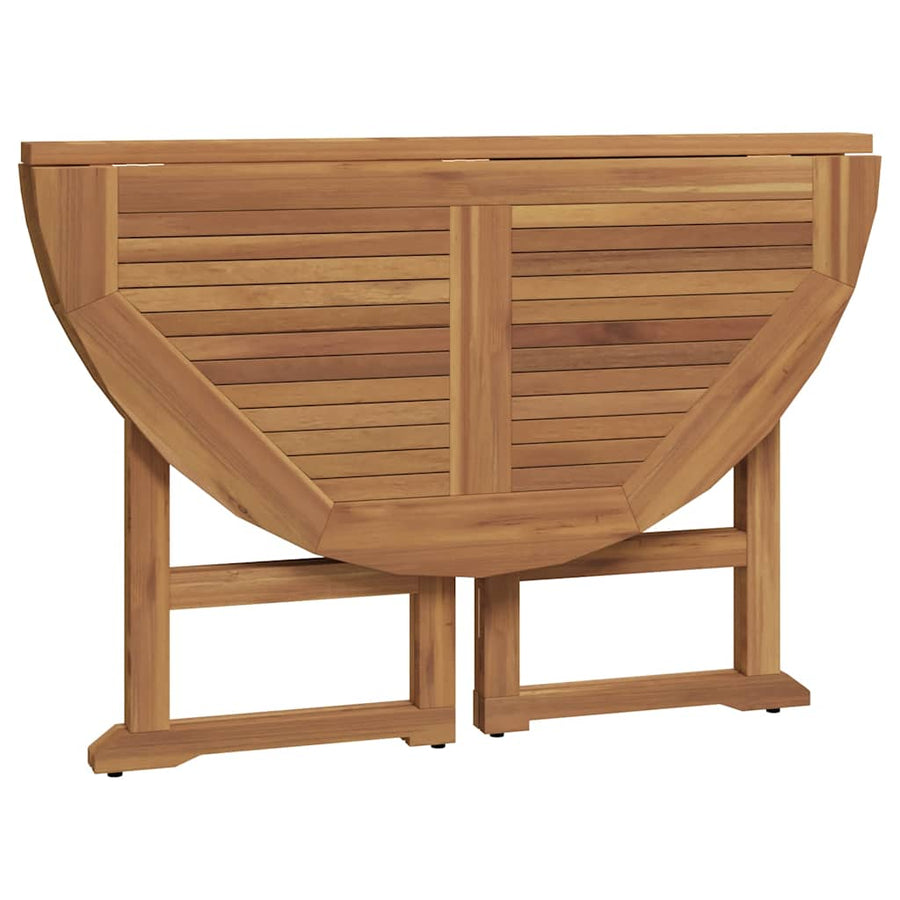 5 Piece Folding Outdoor Dining Set Solid Wood Teak