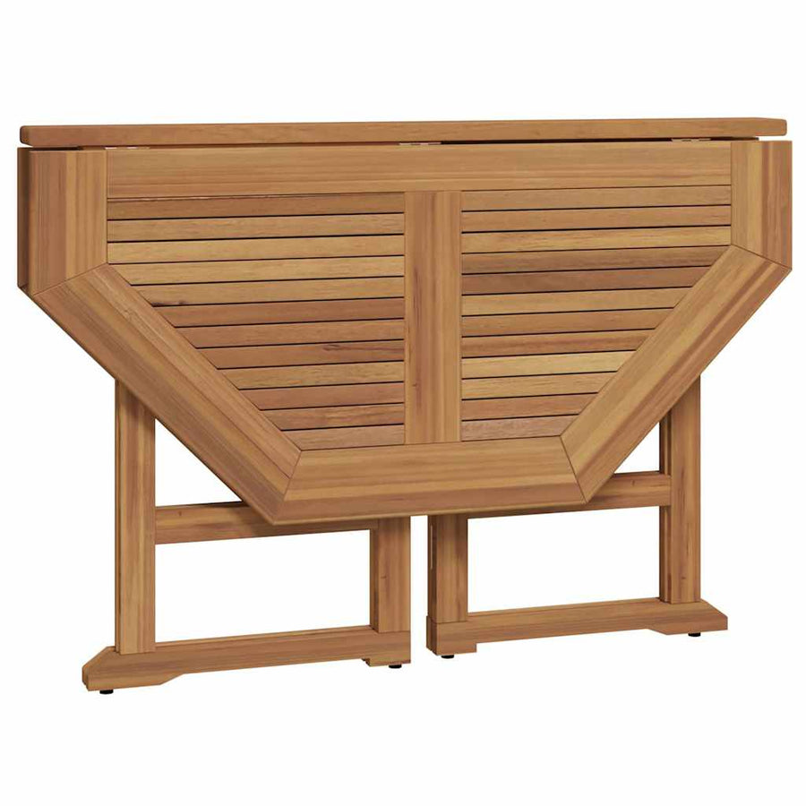 5 Piece Folding Outdoor Dining Set Solid Wood Teak