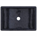 Bathroom Vanity Cabinet with Black Marble Sinks Solid Wood Teak - Extra Image