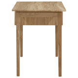 Desk with 2 Drawers 110x52x75 cm Solid Wood Teak - Top-Down View