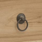 Desk with 2 Drawers 110x52x75 cm Solid Wood Teak - Close-Up Angle