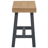 Bench 80 cm Solid Wood Teak - Side View