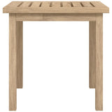 Side Table 45x45x45 cm Solid Wood Teak - Top-Down View