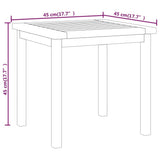 Side Table 45x45x45 cm Solid Wood Teak