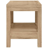 Bathroom Side Table 50x40x45 cm Solid Wood Teak - Top-Down View
