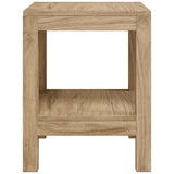 Bathroom Side Table 45x35x45 cm Solid Wood Teak - Top-Down View