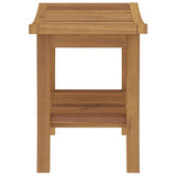 Bathroom Side Table 50x35x45 cm Solid Wood Teak - Top-Down View