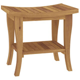 Bathroom Side Table 50x35x45 cm Solid Wood Teak - 45-Degree Angle
