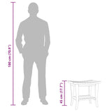 Bathroom Side Table 50x35x45 cm Solid Wood Teak - Extra Image