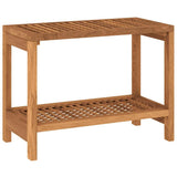 Bathroom Side Table 60x30x45 cm Solid Wood Teak - Front View