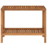 Bathroom Side Table 60x30x45 cm Solid Wood Teak - Side View