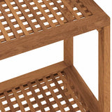 Bathroom Side Table 60x30x45 cm Solid Wood Teak - Close-Up Angle
